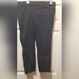 Torrid Navy Blue Pull-On Slacks w/ white double pinstripes sz 1R